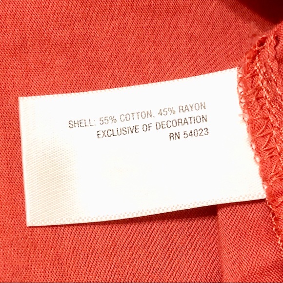 Old Navy Women’s S/S Orange Boho Peasant Top with Embroidery and Neck Ties - M - Picture 14 of 16